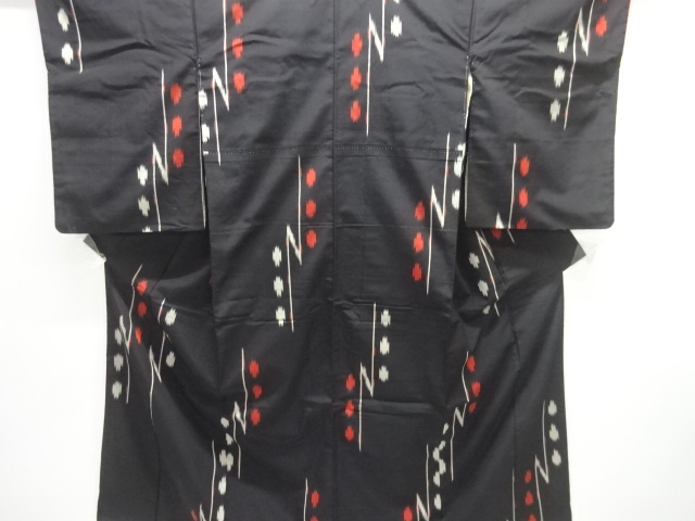 JAPANESE KIMONO / ANTIQUE KIMONO / TAISHO ROMAN STYLE / WOVEN ABSTRACT